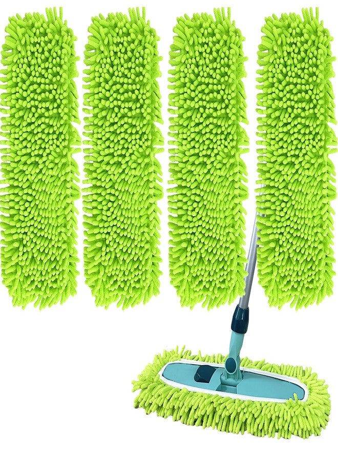 SureOBliss 4PCS 15''~17'' Microfiber Dust Mop Pads Compatible with Leifheit 55210,Reusable Mop Refills,Replacent Wet Mopping Pad & Washable Dry Sweeping Cloths for Hardwood Floor/Tile/Marble Cleaning - Image 1